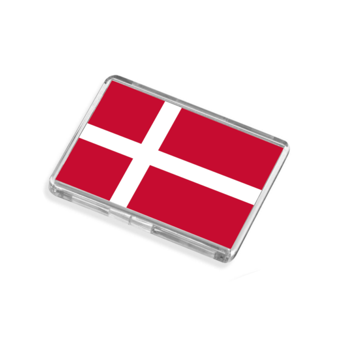 Denmark Flag-Inspired Magnet