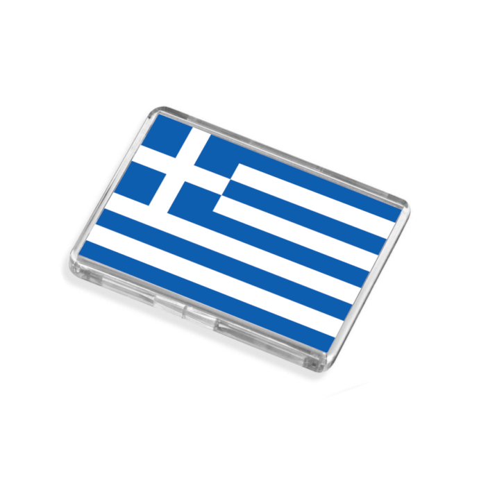 Greece Flag-Inspired Magnet