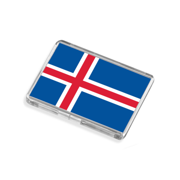 Iceland Flag-Inspired Magnet