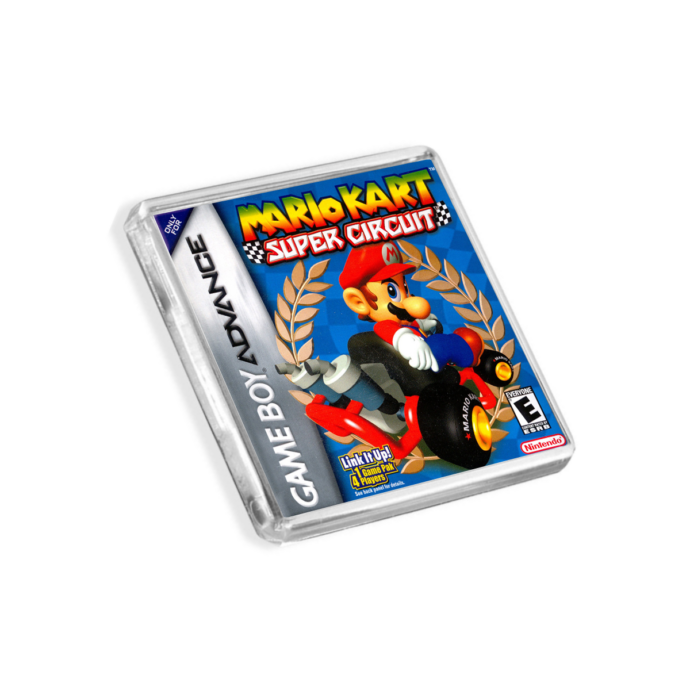 Mario Kart Super Circuit Game Boy Advance-Inspired Magnet