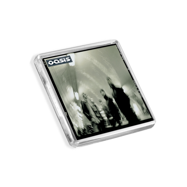 Plastic Oasis fridge magnets - Heathen Chemistry - on a white background