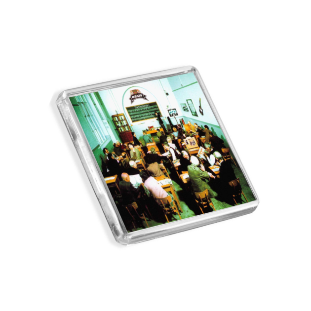 Plastic Oasis fridge magnets - The Masterplan - on a white background