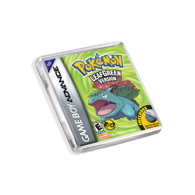 Pokemon Leaf Green Game Boy Advance-Inspired Magnet