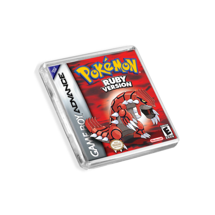 Pokemon Ruby Game Boy Advance-Inspired Magnet