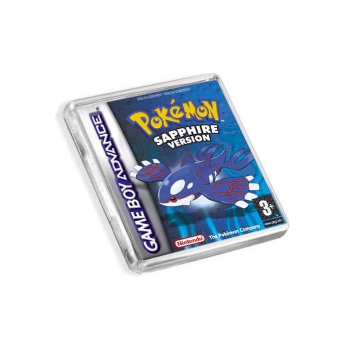 Pokemon Sapphire Game Boy Advance-Inspired Magnet