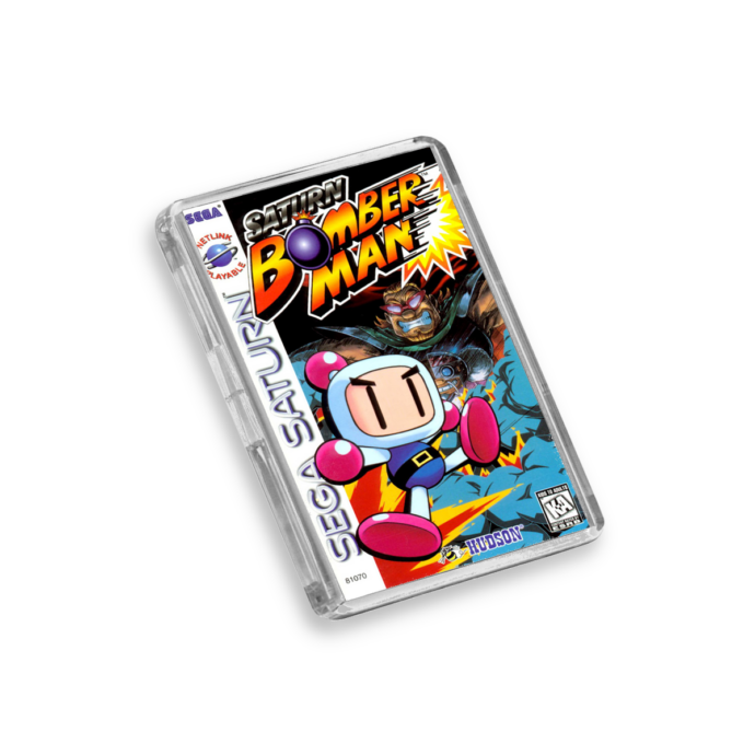 Saturn Bomber Man Saturn-Inspired Magnet