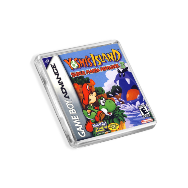Super Mario Advance 3 (Yoshi's Island) Game Boy Advance-Inspired Magnet