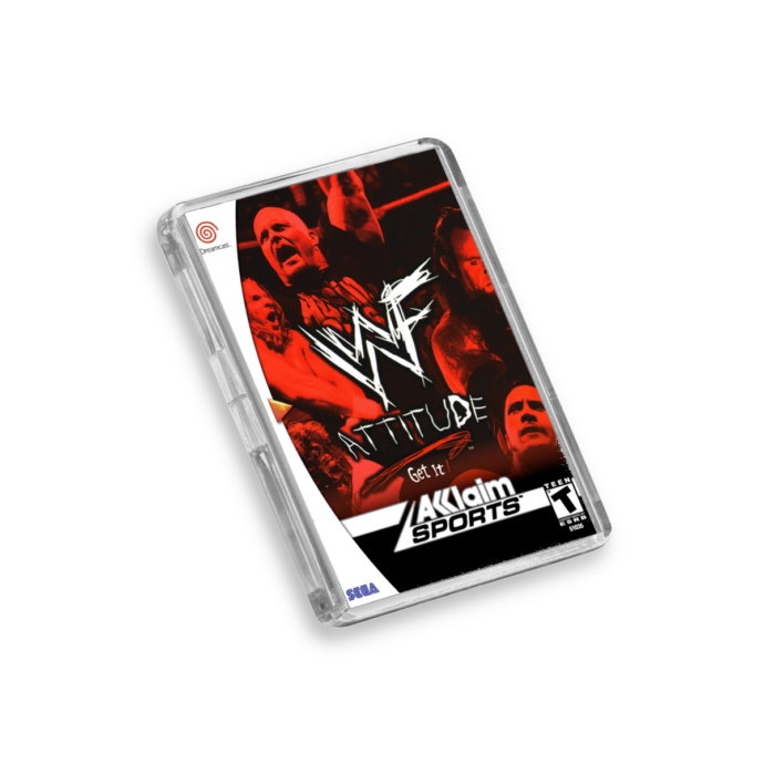 WWF Attitude Dreamcast-Inspired Magnet