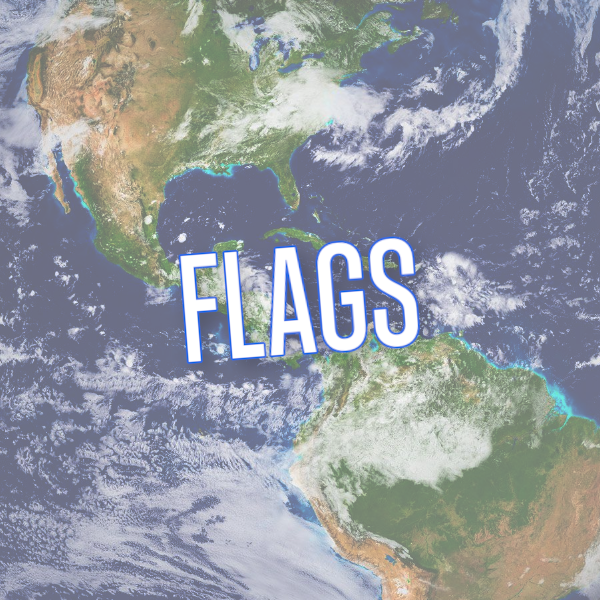 A picture of the Earth from space with the word Flags