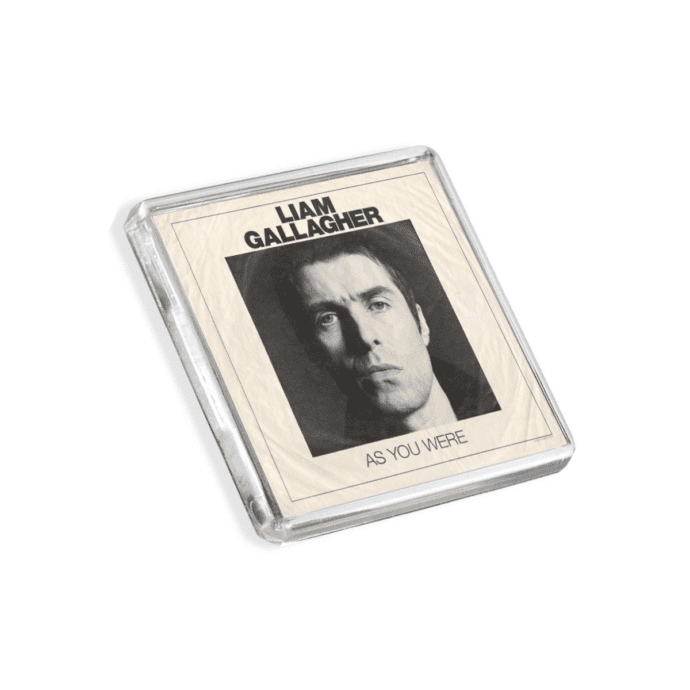 Image of Liam Gallagher - As You Were album cover-inspired fridge magnet on a white background