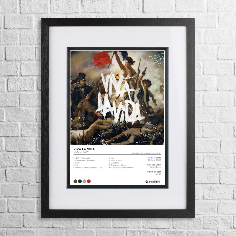 Coldplay - Viva la Vida Custom A4 Poster Print