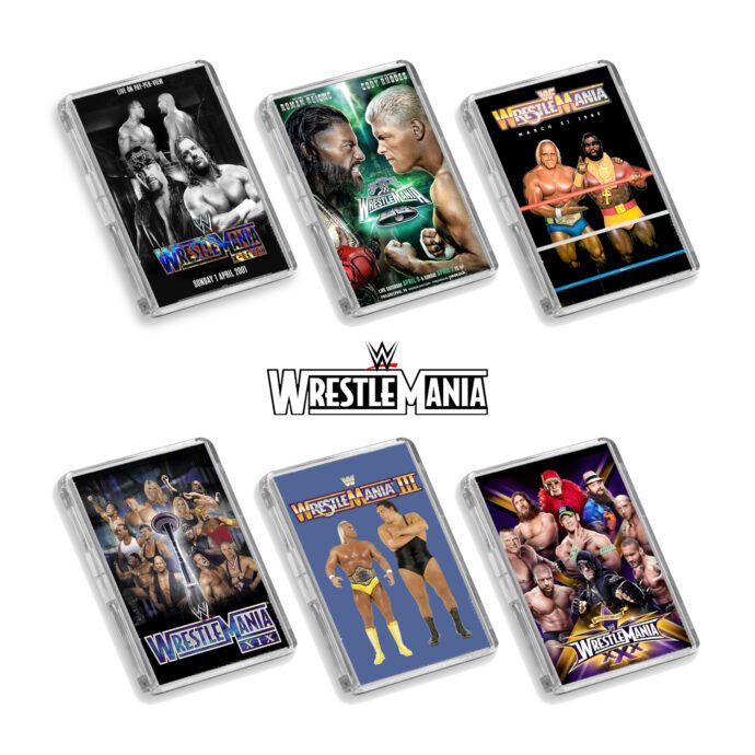 WrestleMania Magnet Series - WWE-Inspired Fridge Magnets